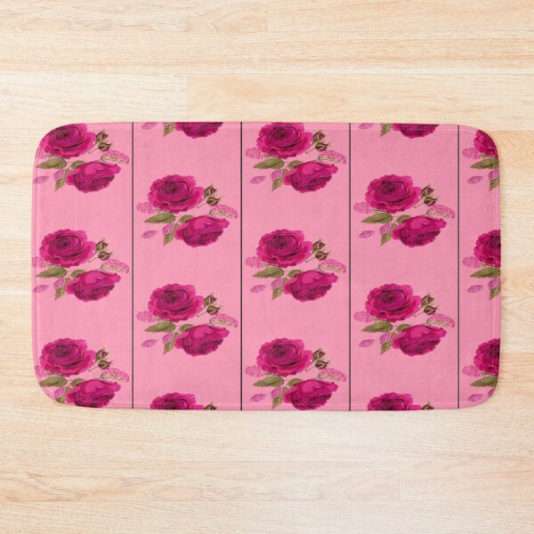 Item preview, Dreamy Roses And Buds Pink Background Artwork designed and sold by NivyasArtistry.