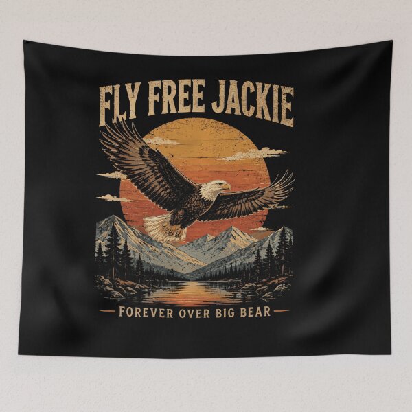 Item preview, Fly Free Jackie Eagle Memorial Tribute For Men Women designed and sold by DavidThe1.