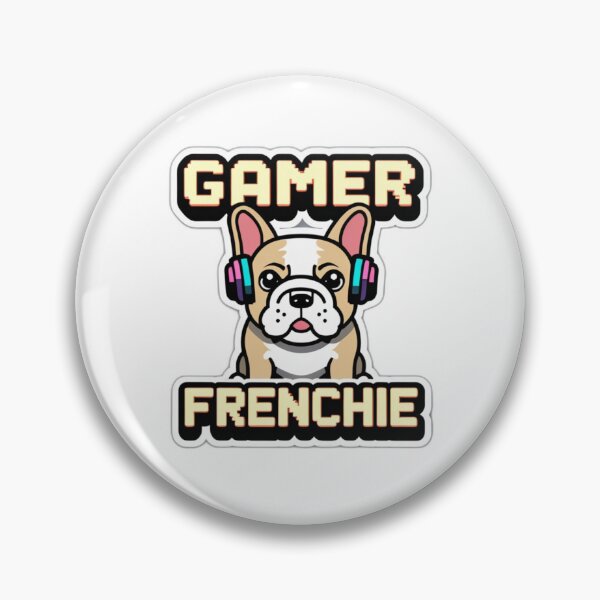 Item preview, Funny Gamer Frenchie Pixel Art designed and sold by ThreadSignalHQ.