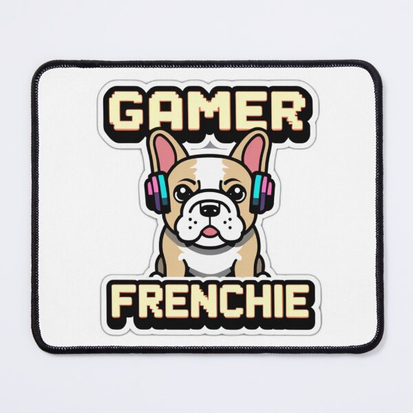 Item preview, Funny Gamer Frenchie Pixel Art designed and sold by ThreadSignalHQ.