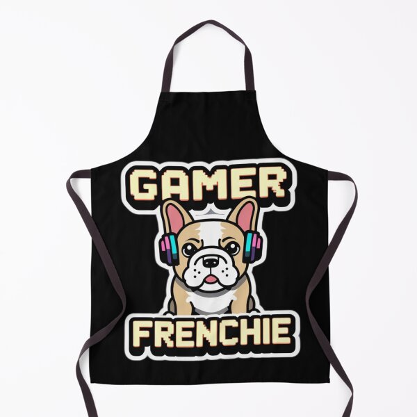 Item preview, Funny Gamer Frenchie Pixel Art designed and sold by ThreadSignalHQ.