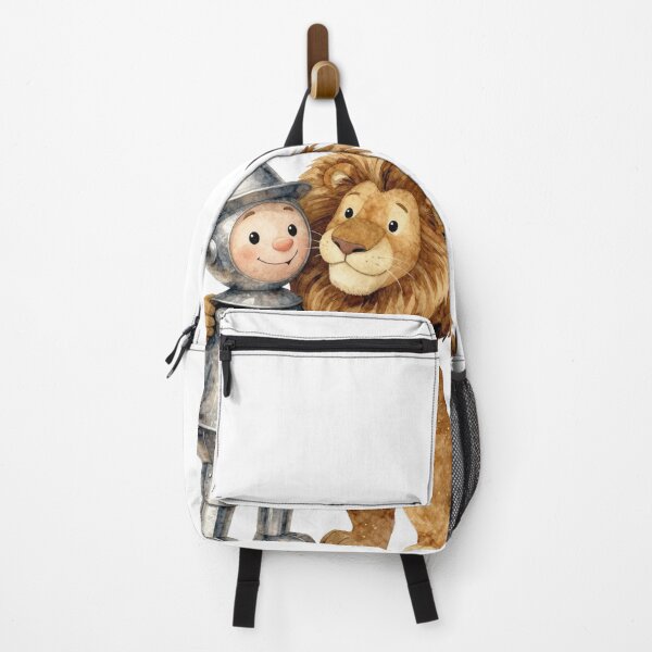 Item preview, Tin Man and Cowardly Lion Hug Watercolor Wizard of Oz Art designed and sold by WildArtIT.