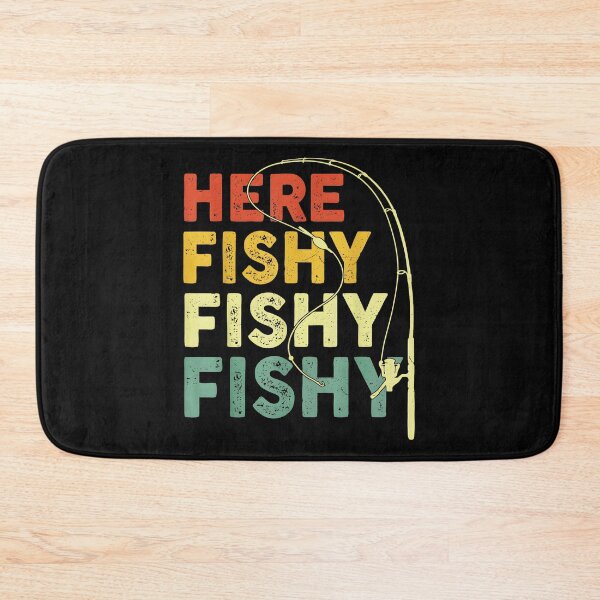 Item preview, Here Fishy Fishy Fishy Fishing Lover Angler Fisherman designed and sold by CharlieConon.