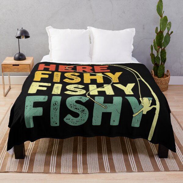 Item preview, Here Fishy Fishy Fishy Fishing Lover Angler Fisherman designed and sold by CharlieConon.