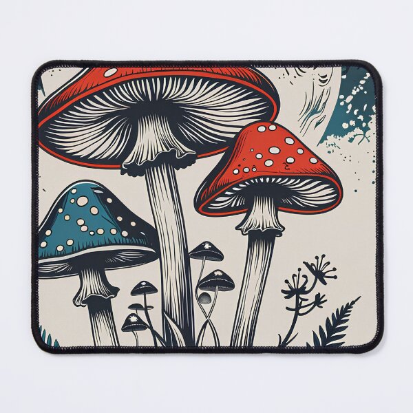 Item preview, Vintage Mystical Mushrooms Dark Academia designed and sold by ThreadSignalHQ.
