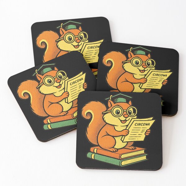 Item preview, Retro Scholar Squirrel Graduation Book Lover designed and sold by TrinovaCreates.