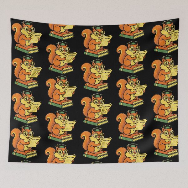 Item preview, Retro Scholar Squirrel Graduation Book Lover designed and sold by TrinovaCreates.