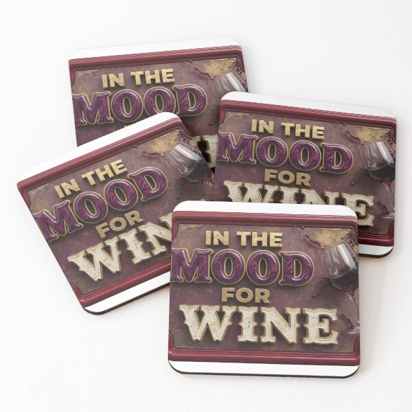 Item preview, Clean IN THE MOOD FOR WINE Artistic Motif designed and sold by dazzlemakers.