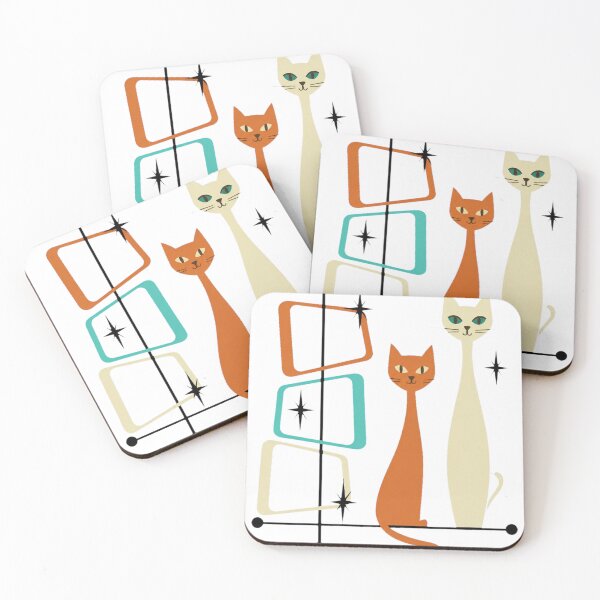 Item preview, Retro Atomic Cats Mid Century Modern Art designed and sold by Dmo3HarkoArt.