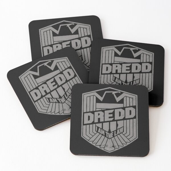 Item preview, Judge Dredd I Am The Law Badge Static Silver Distressed designed and sold by Rafael Barbosa.