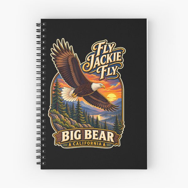Item preview, Retro Jackie Big Bear Eagle California Wildlife Tribute designed and sold by Amerakstore.