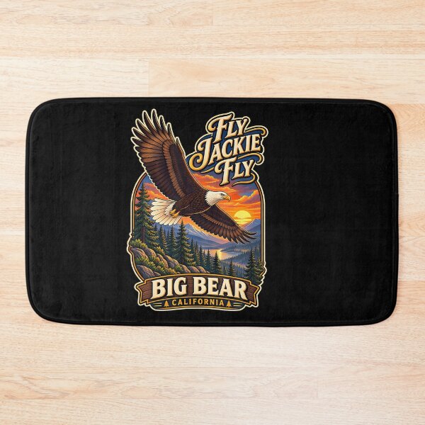 Item preview, Retro Jackie Big Bear Eagle California Wildlife Tribute designed and sold by Amerakstore.