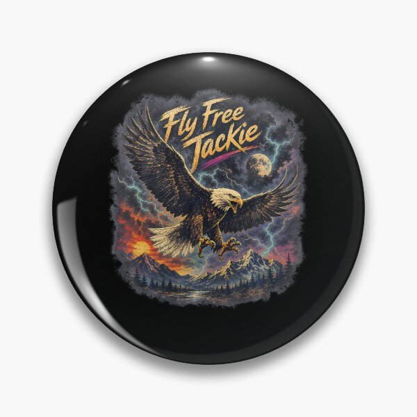 Item preview, Jackie Bald Eagle Memorial Fly Free Vintage Tribute designed and sold by DavidThe1.