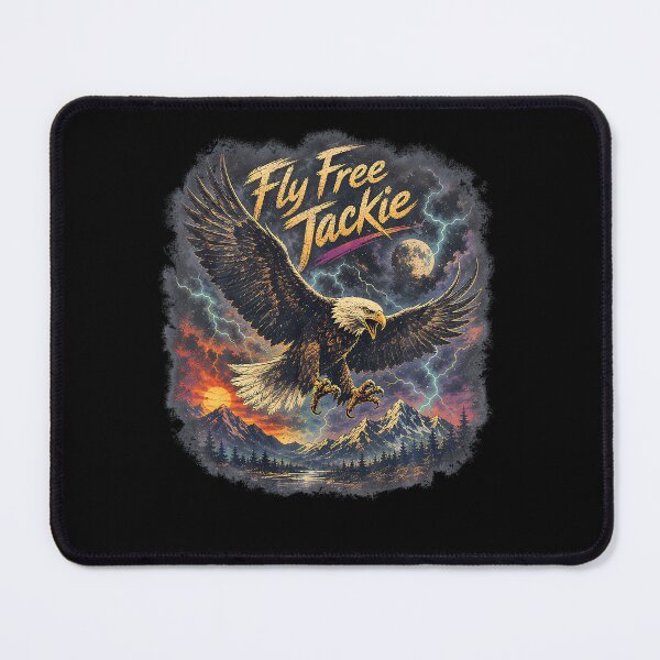 Item preview, Jackie Bald Eagle Memorial Fly Free Vintage Tribute designed and sold by DavidThe1.