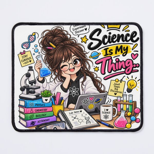 Item preview, Science Is My Thing Cute Scientist Sticker | STEM Student & Science Lover designed and sold by Genzfirevibes.