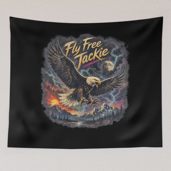 Item preview, Jackie Bald Eagle Memorial Fly Free Vintage Tribute designed and sold by DavidThe1.
