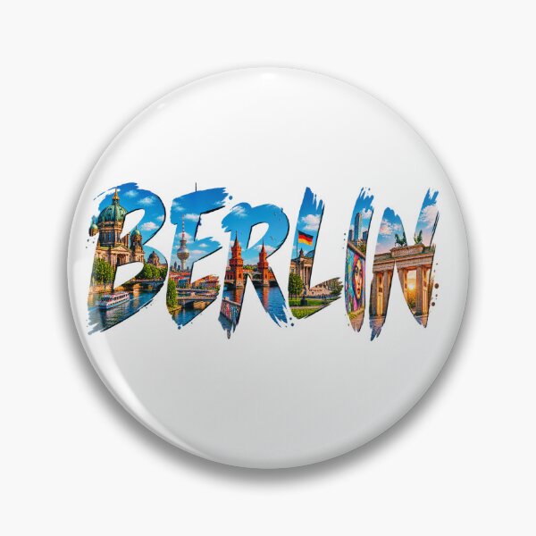 Item preview, Berlin Typography – Iconic Landmarks Travel Art designed and sold by YOFANTZ!.