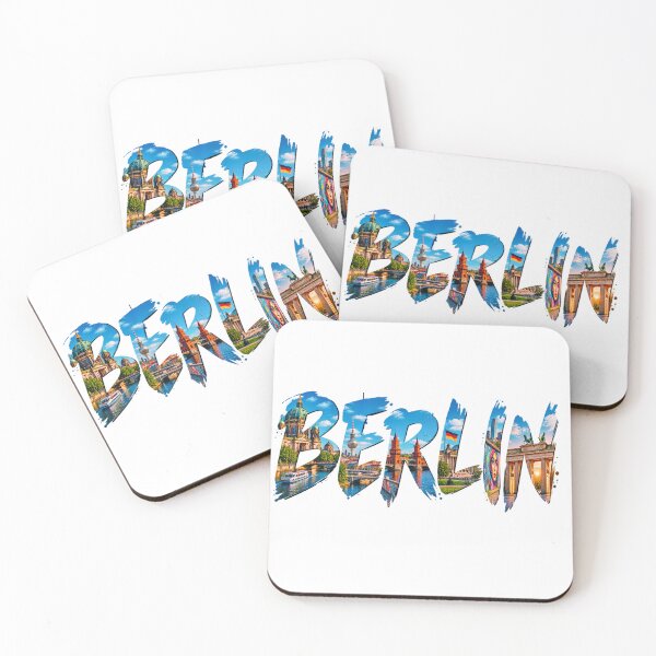 Item preview, Berlin Typography – Iconic Landmarks Travel Art designed and sold by YOFANTZ!.