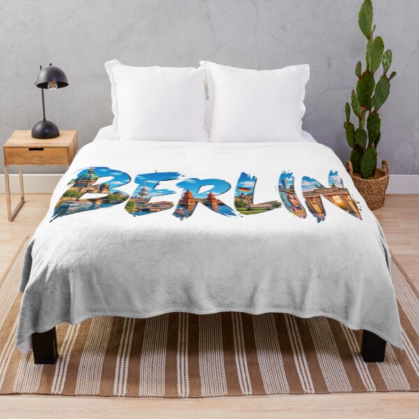 Item preview, Berlin Typography – Iconic Landmarks Travel Art designed and sold by YOFANTZ!.