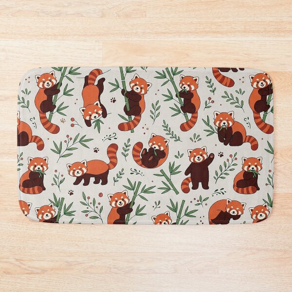 Item preview, Cute Red Panda and Bamboo Forest Seamless Pattern Design by MNS designed and sold by ashenlocs.