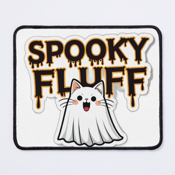 Item preview, Spooky Fluff Maine Coon Ghost Cat designed and sold by ThreadSignalHQ.