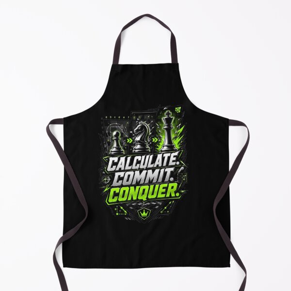 Item preview, Calculate Commit Conquer Chess Motivation designed and sold by KnightVibe.