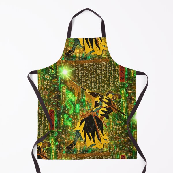 Item preview, Cyberpunk Samurai Art Print, Neon Japanese Warrior, Futuristic Tokyo Dragon, Bushido Anime Aesthetic designed and sold by RhymeArc.