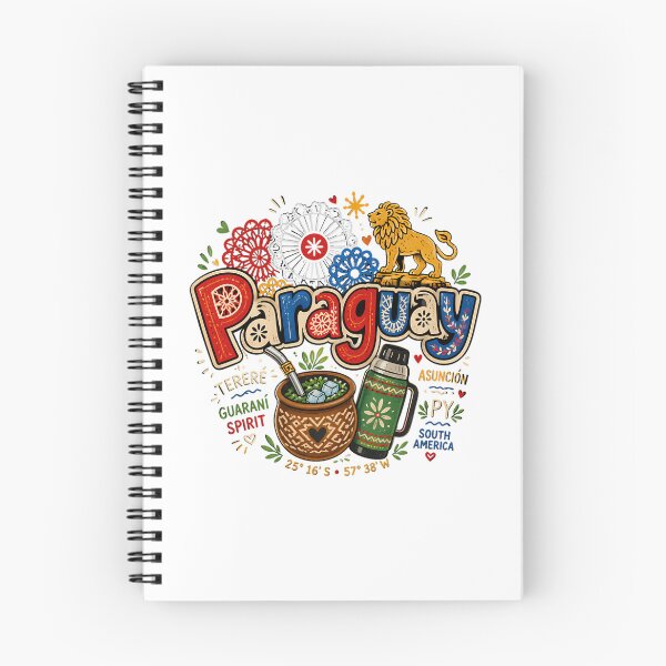 Item preview, Hand Drawn Paraguay Travel Souvenir Landmark Gift designed and sold by carlocurley.