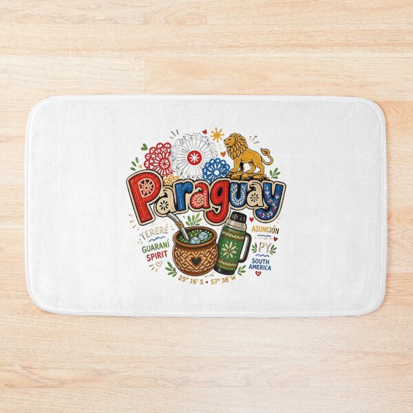 Item preview, Hand Drawn Paraguay Travel Souvenir Landmark Gift designed and sold by carlocurley.