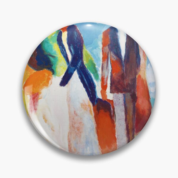 Item preview, People by the Blue Lake by August Macke designed and sold by VenusArt7.
