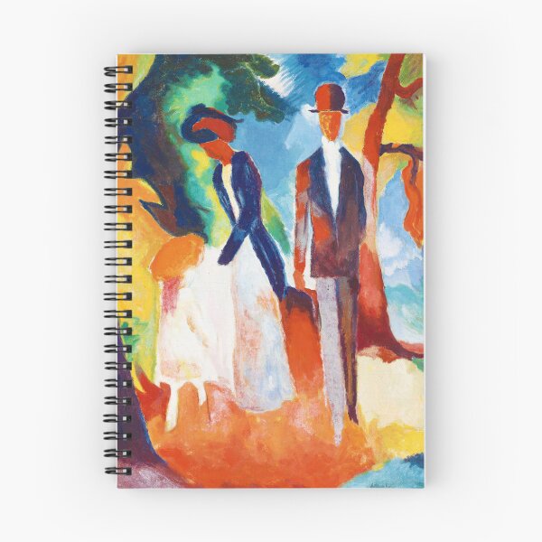 Item preview, People by the Blue Lake by August Macke designed and sold by VenusArt7.