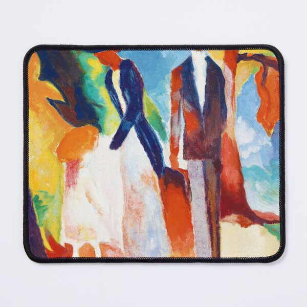 Item preview, People by the Blue Lake by August Macke designed and sold by VenusArt7.