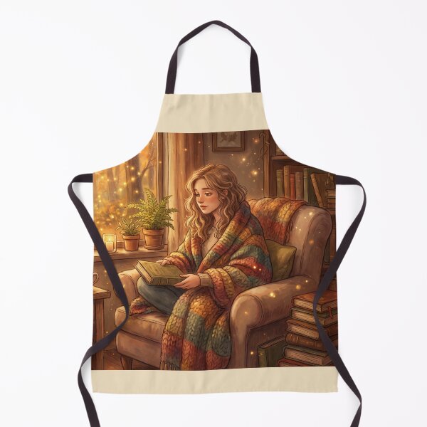 Item preview, Girl Reading by Rainy Window | Cozy Cottagecore Book Lover Wall Art designed and sold by SebastianSpace.