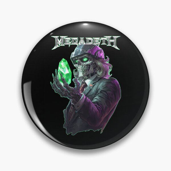 Item preview, Megadeth Vic Rattlesnake Rust In Peace Green Gem designed and sold by IrenaMalic.