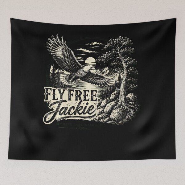 Item preview, Forever Watching The Sky Fly Free Jackie Eagle Memorial designed and sold by Amerakstore.
