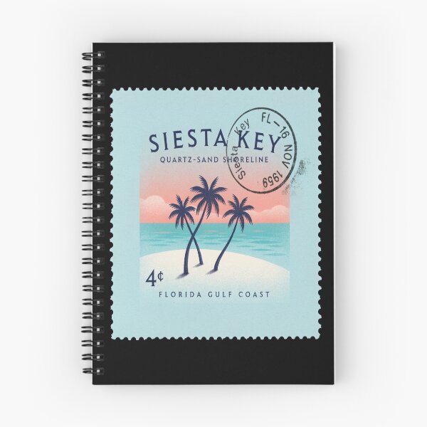 Item preview, Siesta Key Florida Quartz Sand Palm Coast Stamp Sticker designed and sold by stickercuffs.