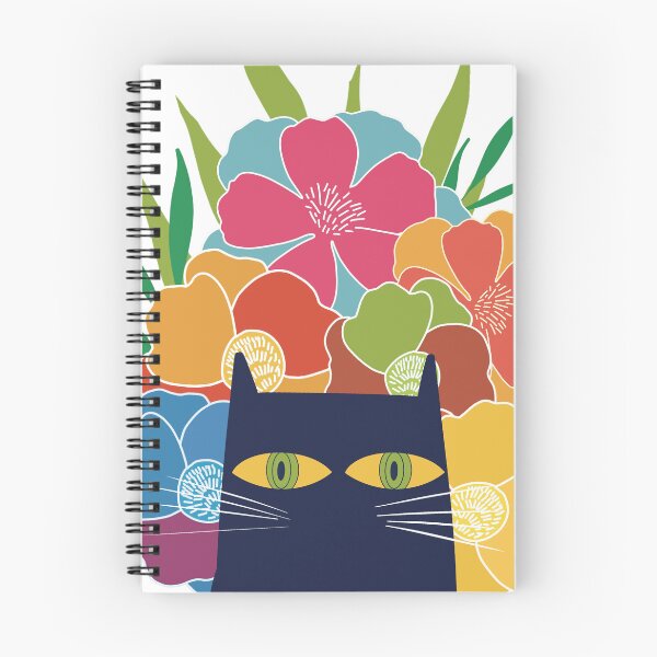 Item preview, Tropical Yellow Eyed Black Cat designed and sold by IvysCreativityHouse.