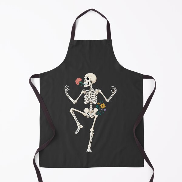 Item preview, Funny Dancing Skeleton with Flowers – Floral Skeleton Dance designed and sold by SweetLilith.