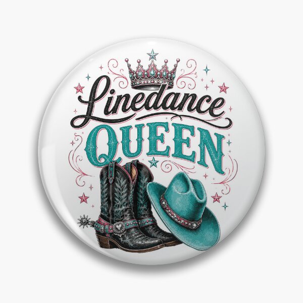 Item preview, Linedance Queen Bold Teal Western Cowgirl Colorful Line Dance Statement Cowgirl designed and sold by ZIGLWORKS.