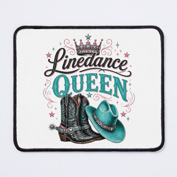 Item preview, Linedance Queen Bold Teal Western Cowgirl Colorful Line Dance Statement Cowgirl designed and sold by ZIGLWORKS.