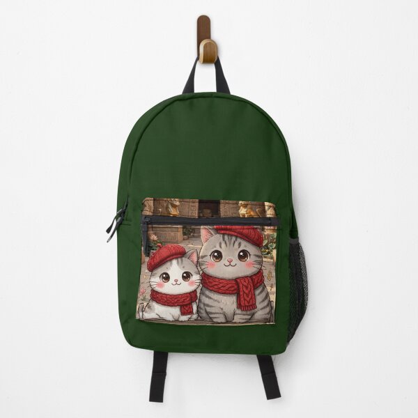Item preview, Kawaii Egyptian Cats Freda and Junior at Temple - Bastet Temple Egypt designed and sold by MAISON SYLVIE.