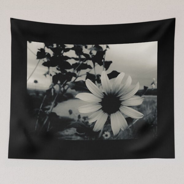 Item preview, Silvertone Monochrome Sunflower Photograph designed and sold by meganlaub1.