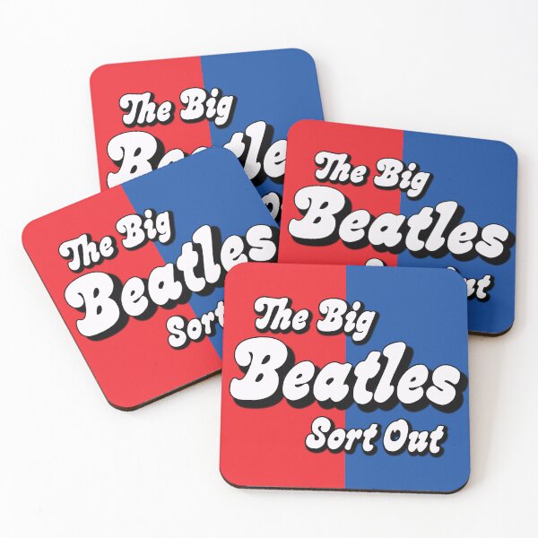 Aperçu de l'œuvre Le podcast Big Beatles Sort Out Logo rouge et bleu créée et vendue par The Big Beatles and Sixties Sort Out Podcast.