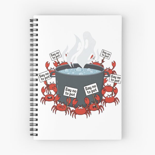 Item preview, Say No To Pot Funny Crab Designe designed and sold by AMCreatix.
