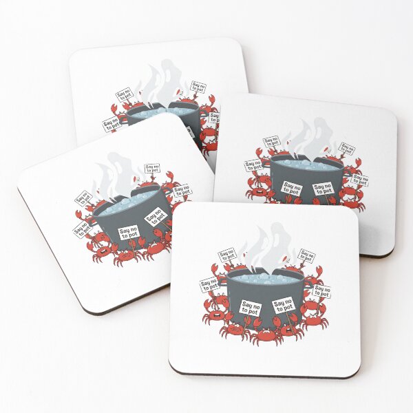 Item preview, Say No To Pot Funny Crab Designe designed and sold by AMCreatix.