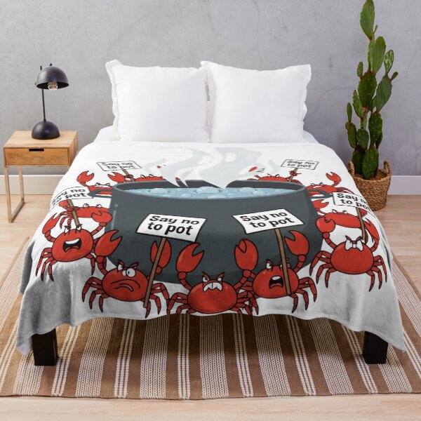 Item preview, Say No To Pot Funny Crab Designe designed and sold by AMCreatix.