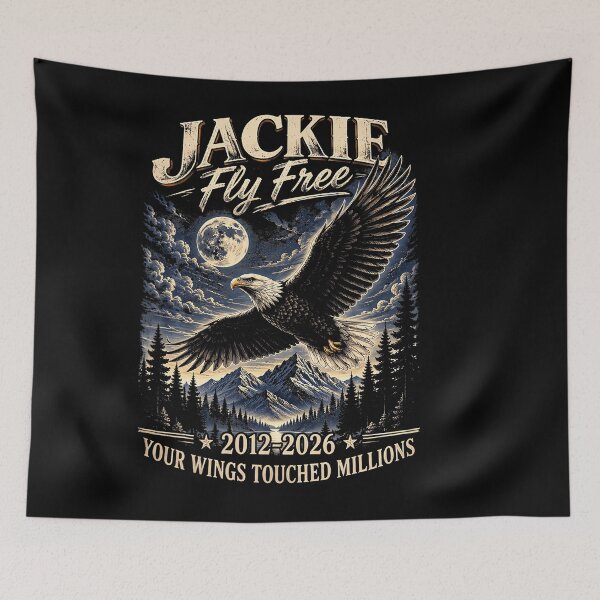 Item preview, Forever Watching The Sky Fly Free Jackie Eagle Memorial designed and sold by Amerakstore.