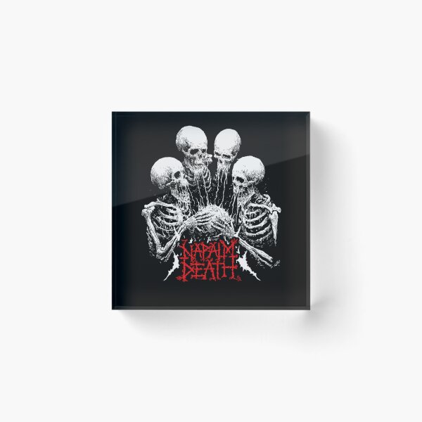 Item preview, Napalm Death Order Of The Leech Grindcore Metal Skulls designed and sold by Rafael Barbosa.