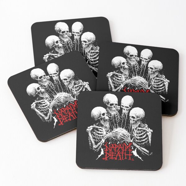 Item preview, Napalm Death Order Of The Leech Grindcore Metal Skulls designed and sold by Rafael Barbosa.