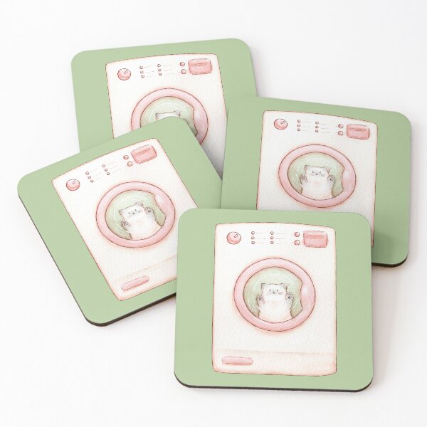 Item preview, Cat in a washing machine - Cats & Laundry designed and sold by Denise, Denisn't.